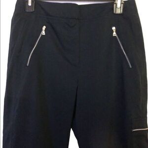 Tail Tech performance golf capri‎ five zippered pockets zipper button closure 4